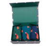 Load image into Gallery viewer, Mr Heron Mens Bamboo Socks In a Box - Foxes