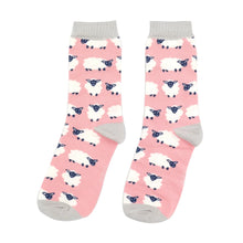 Load image into Gallery viewer, Miss Sparrow Ladies Bamboo Socks In a Box Happy Sheep