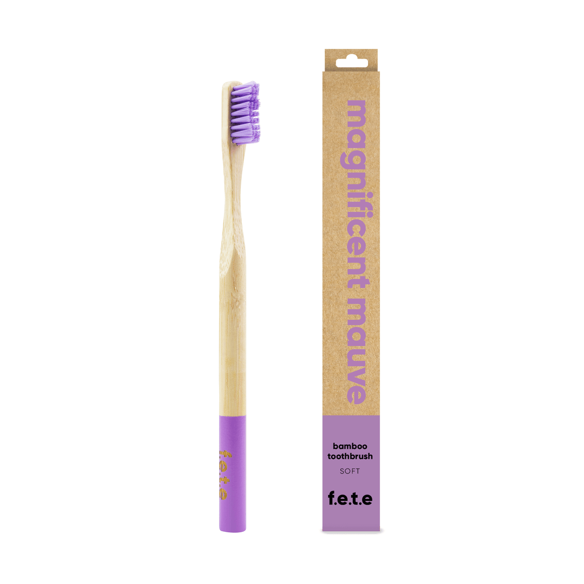 Adult Bamboo Toothbrush - Soft - Various Colours Toothbrush BambooBeautiful Purple
