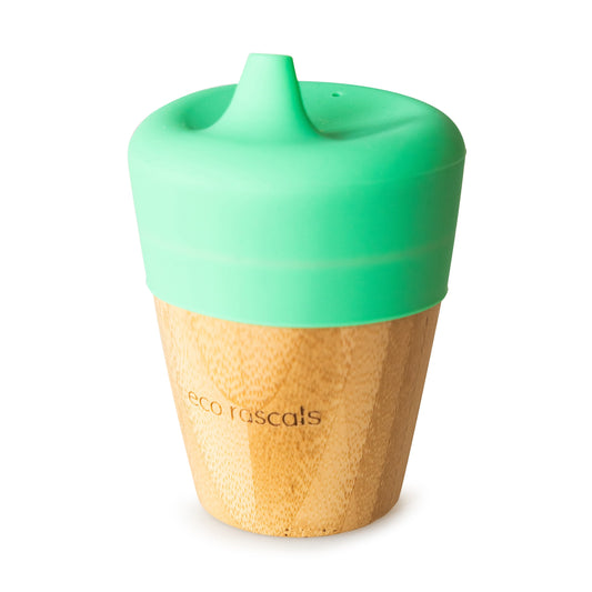 Bamboo Cup with Sippy Feeder Sippy Cups BambooBeautiful Ltd Green
