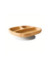 Load image into Gallery viewer, Bamboo Kids Plate with Silicone Suction Base - Toddler Section Plate Kids BambooBeautiful Ltd Grey