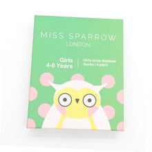 Load image into Gallery viewer, Bamboo Socks Girls Gift Box 4-6 Years Socks BambooBeautiful Ltd