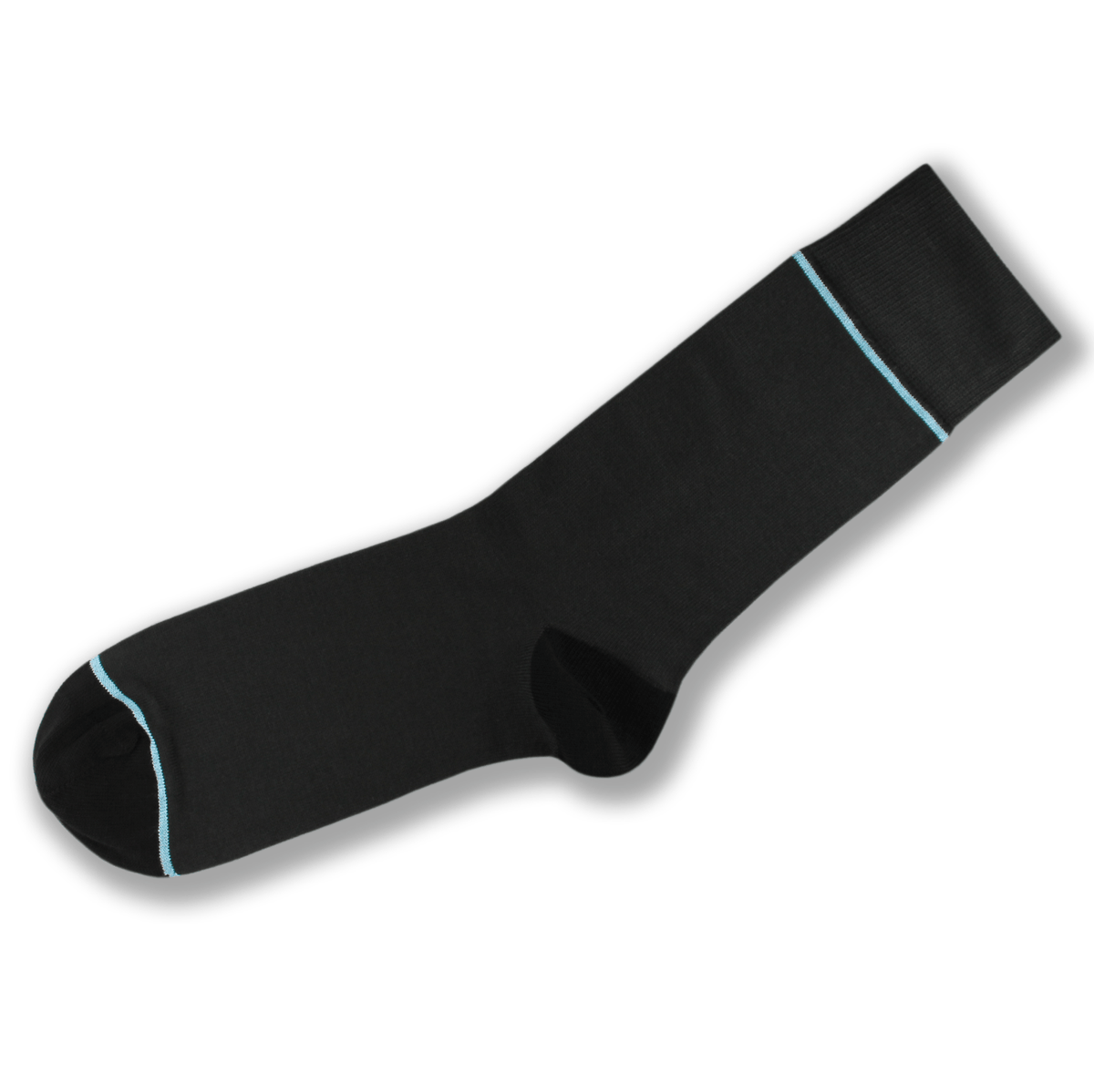 Bamboo Socks - Grey with Blue Stripe BambooBeautiful Ltd