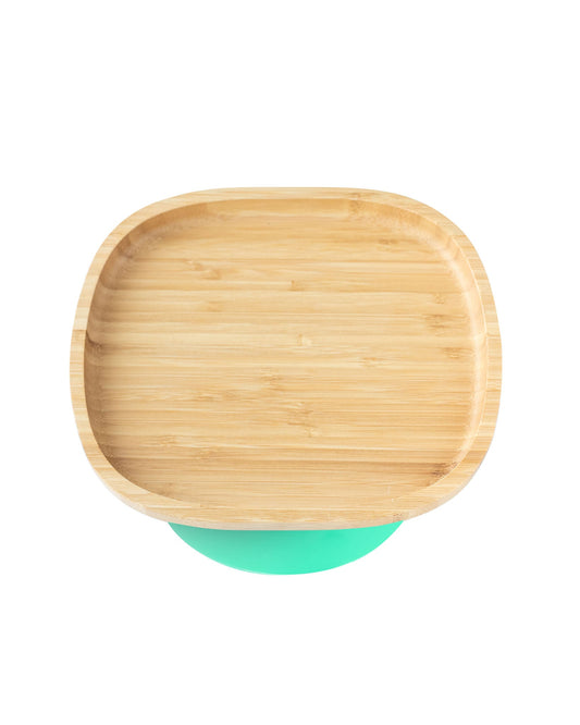 Eco-Rascals Toddler Bamboo Plate with suction base Plates BambooBeautiful Ltd Green
