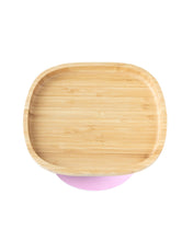 Load image into Gallery viewer, Eco-Rascals Toddler Bamboo Plate with suction base Plates BambooBeautiful Ltd Pink