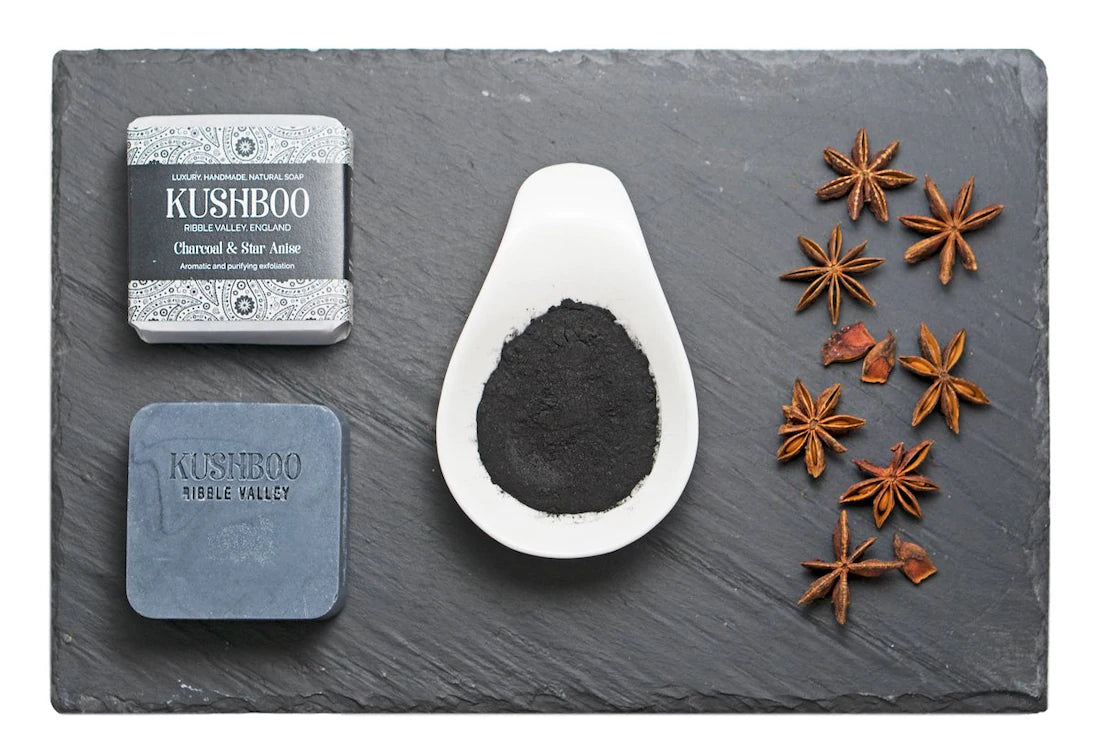 Kushboo Soap Bar - Charcoal and Star Anise Bar Soap BambooBeautiful Ltd