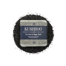 Load image into Gallery viewer, Kushboo Soap Bar - Tea Tree and Poppy Seed Bar Soap BambooBeautiful Ltd
