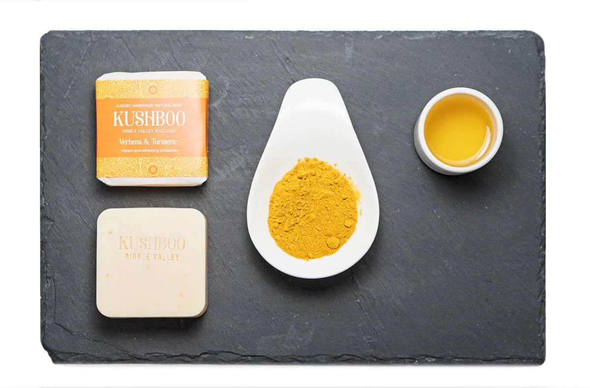 Kushboo Soap Bar - Verbana and Turmeric Bar Soap BambooBeautiful Ltd