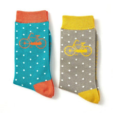 Load image into Gallery viewer, Ladies Bamboo Socks In a Box - Bikes and Spots Socks BambooBeautiful Ltd