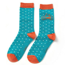 Load image into Gallery viewer, Ladies Bamboo Socks In a Box - Bikes and Spots Socks BambooBeautiful Ltd