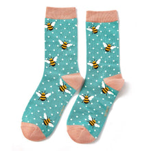 Load image into Gallery viewer, Ladies Bamboo Socks In a Box - Bumble Bees Socks BambooBeautiful Ltd