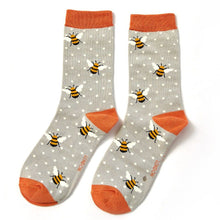 Load image into Gallery viewer, Ladies Bamboo Socks In a Box - Bumble Bees Socks BambooBeautiful Ltd