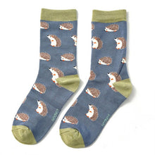 Load image into Gallery viewer, Ladies Bamboo Socks In a Box - Hedgehogs Socks BambooBeautiful Ltd