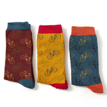 Load image into Gallery viewer, Mens Bamboo Socks In a Box - Little Bikes Socks BambooBeautiful Ltd