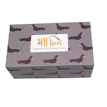 Load image into Gallery viewer, Mens Bamboo Socks In a Box - Little Sausage Dogs Socks BambooBeautiful Ltd