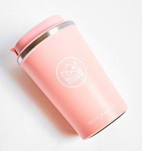 Load image into Gallery viewer, Neon Kactus Reuseable Coffee Cup BambooBeautiful Ltd Pink Flamingo