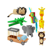 Load image into Gallery viewer, ReCycleMe - Jungle Craft Kit Arts & Crafts BambooBeautiful Ltd