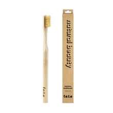 Load image into Gallery viewer, Adult Bamboo Toothbrush - Medium - Various Colours Toothbrush BambooBeautiful Natural (Bamboo Bristles) 