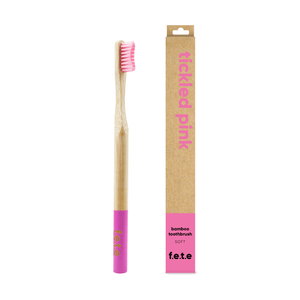 Adult Bamboo Toothbrush - Soft - Various Colours Toothbrush BambooBeautiful Pink 