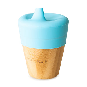 Bamboo Cup with Sippy Feeder Sippy Cups BambooBeautiful Ltd Blue 