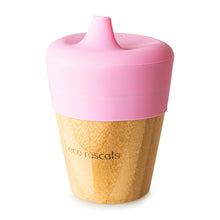 Load image into Gallery viewer, Bamboo Cup with Sippy Feeder Sippy Cups BambooBeautiful Ltd Pink 