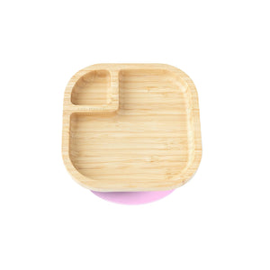 Bamboo Kids Plate with Silicone Suction Base - Baby Section Plate Kids BambooBeautiful Ltd Pink 