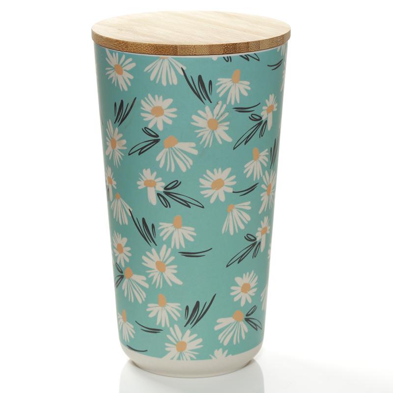 Bamboo Kitchen Storage Canisters - 3 Sizes - Daisy Lane Storage Jar BambooBeautiful Ltd large 