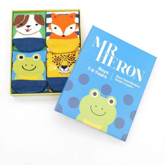Bamboo Socks Boys Gift Box 7-9 Years Socks BambooBeautiful Ltd 