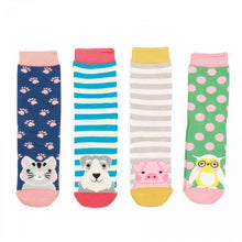 Load image into Gallery viewer, Bamboo Socks Girls Gift Box 2-3 Years Socks BambooBeautiful Ltd 