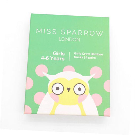 Bamboo Socks Girls Gift Box 4-6 Years Socks BambooBeautiful Ltd 