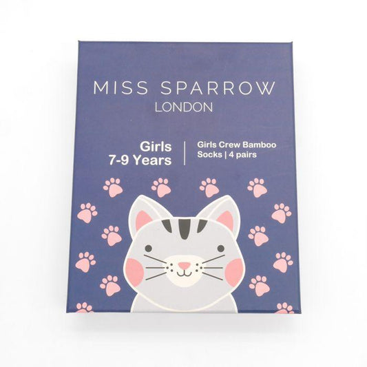 Bamboo Socks Girls Gift Box 7-9 Years Socks BambooBeautiful Ltd 