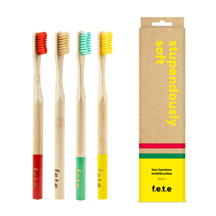 Bamboo Toothbrush Multi Pack - Soft toothbrush BambooBeautiful 