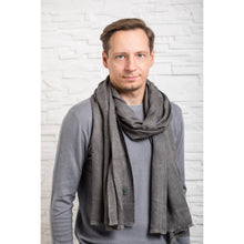 Load image into Gallery viewer, Charcoal Bamboo Scarf Scarf BambooBeautiful Ltd 