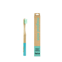 Load image into Gallery viewer, Children&#39;s Bamboo Toothbrush - Soft - Various Colours toothbrush BambooBeautiful Magical Mint 