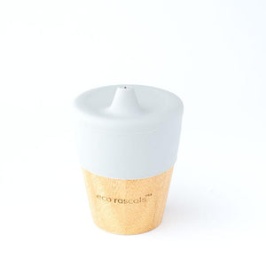 Eco-Rascals Bamboo Cup with Sippy Feeder Sippy Cups BambooBeautiful Ltd Grey 