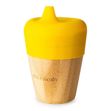 Load image into Gallery viewer, Eco-Rascals Bamboo Cup with Sippy Feeder Sippy Cups BambooBeautiful Ltd Yellow 