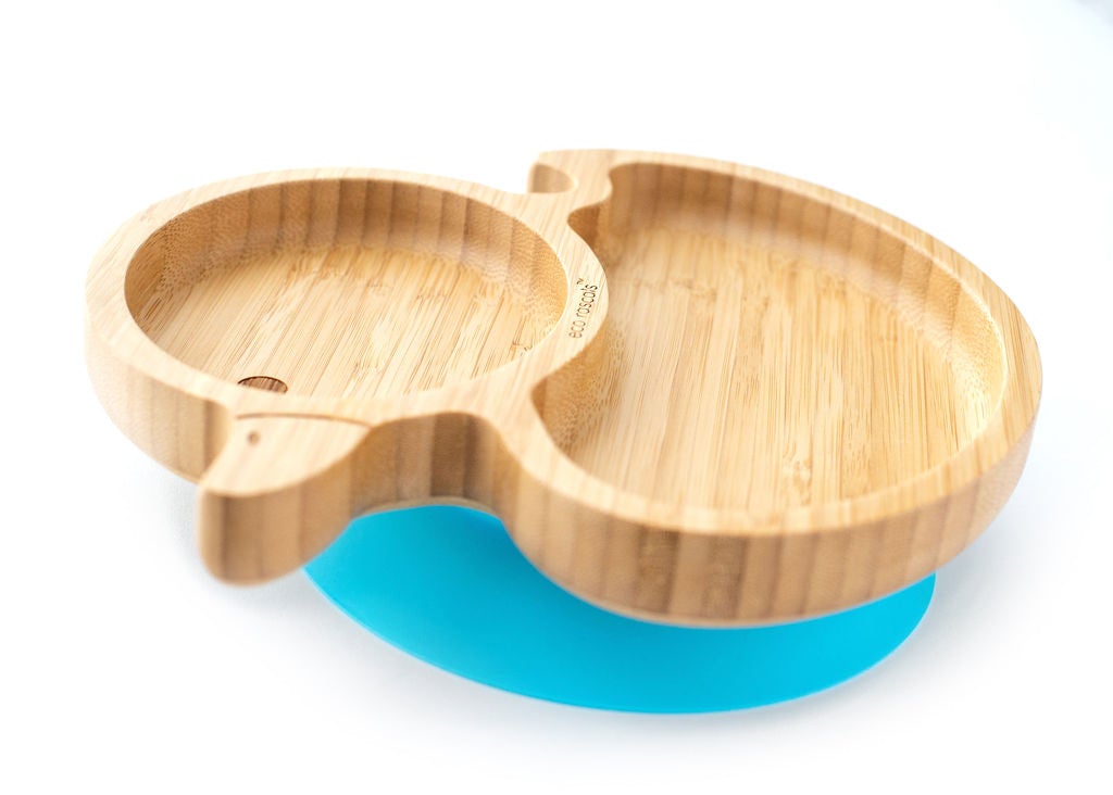 Eco-Rascals Duck Bamboo Plate with suction base Plates BambooBeautiful Ltd 