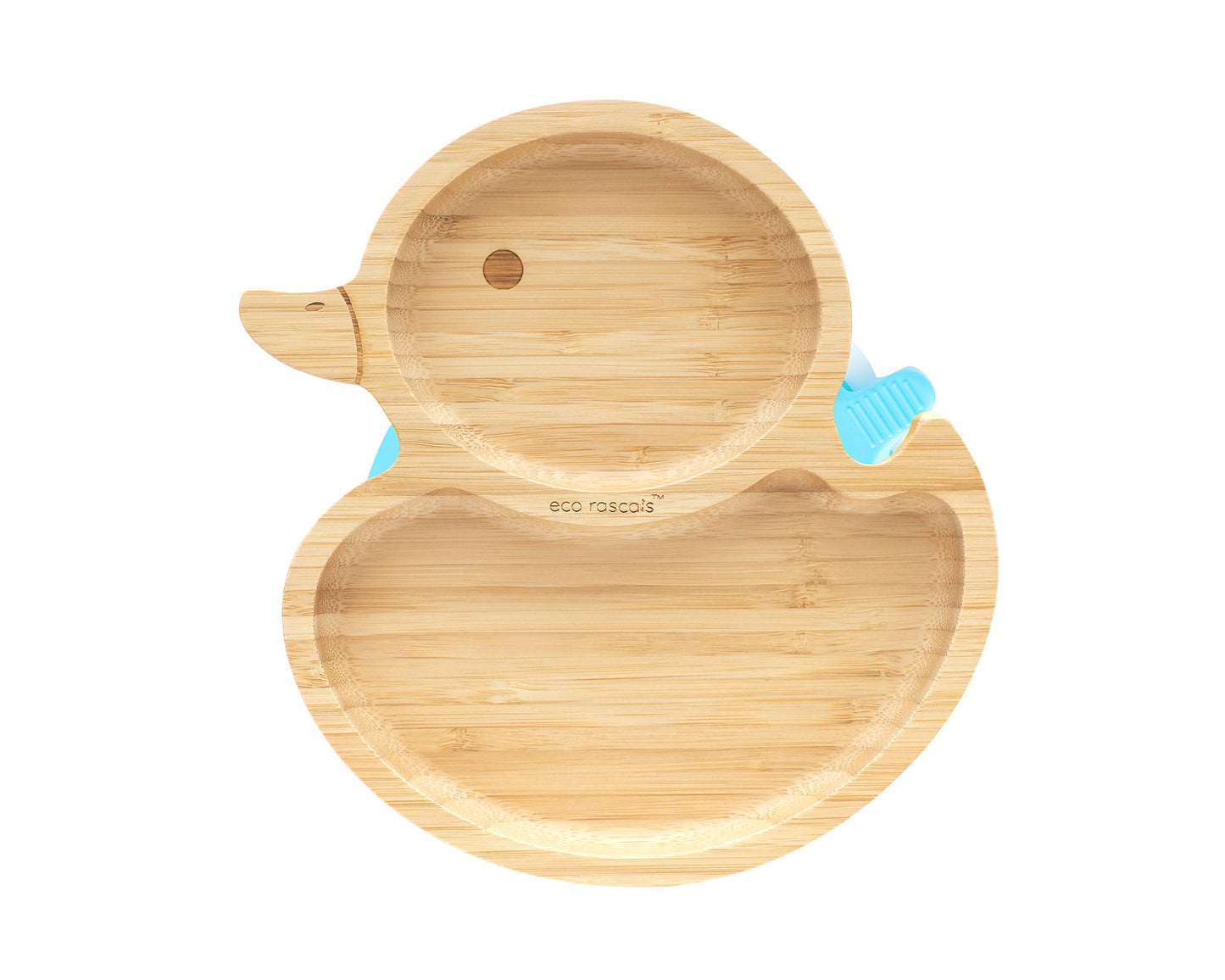 Eco-Rascals Duck Bamboo Plate with suction base Plates BambooBeautiful Ltd 