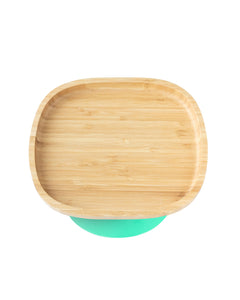 Eco-Rascals Toddler Bamboo Plate with suction base Plates BambooBeautiful Ltd Green 
