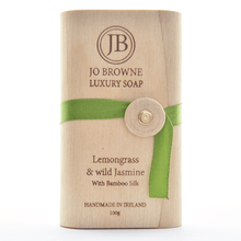 Load image into Gallery viewer, Jo Browne Luxury Soap with Bamboo Silk BambooBeautiful Ltd Lemongrass &amp; Wild Jasmine 