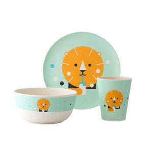Kids Bamboo Bowl - Makii - Lion Plates BambooBeautiful Ltd 