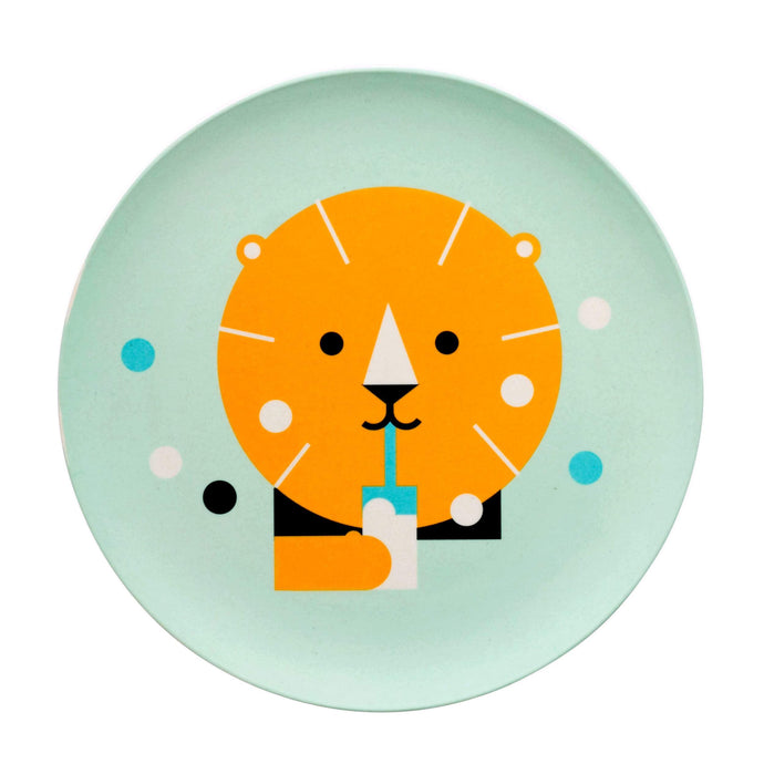 Kids Bamboo Plate - Makii - Lion Plates BambooBeautiful Ltd 