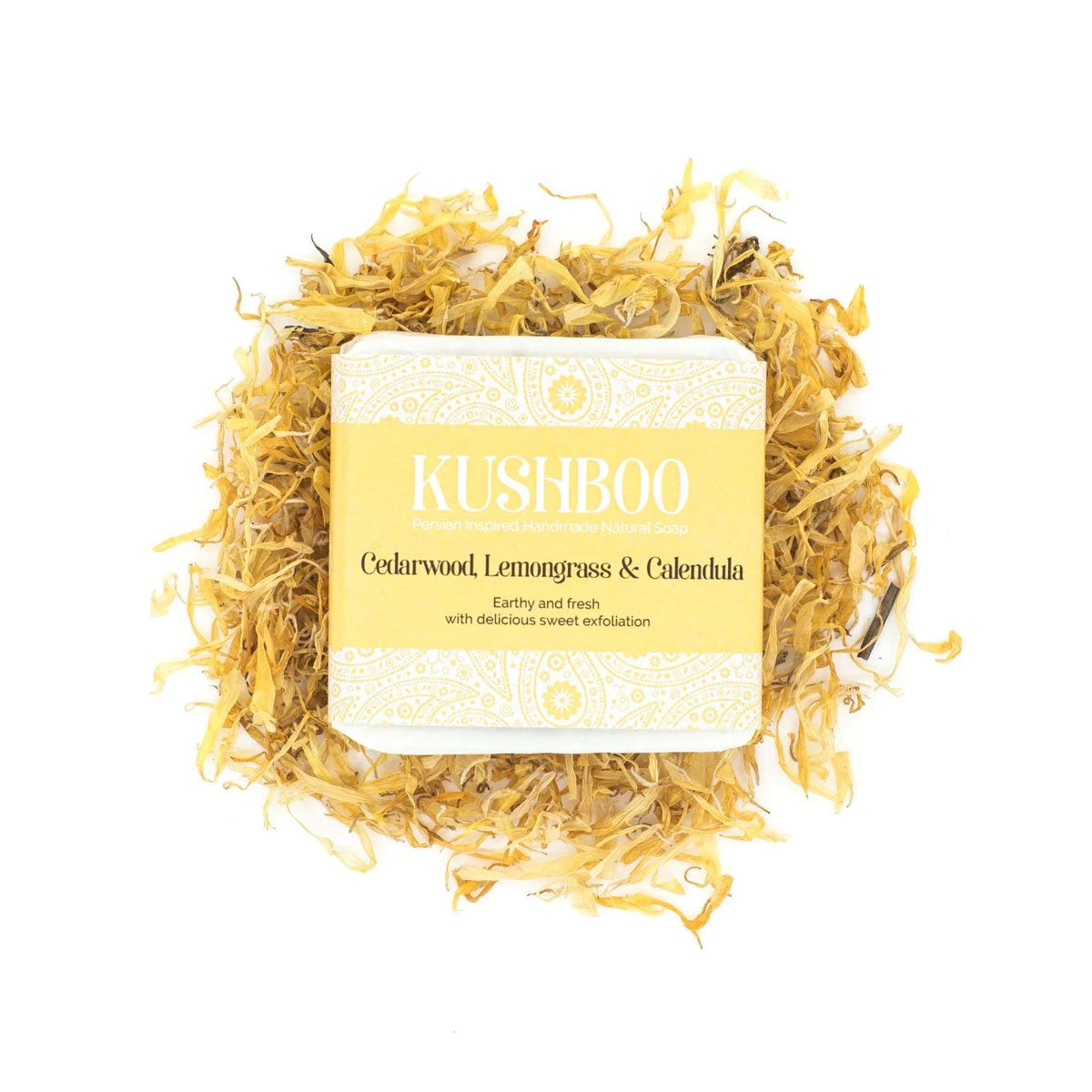 Kushboo Soap Bar - Cedarwood, Lemongrass and Calendula BambooBeautiful Ltd 