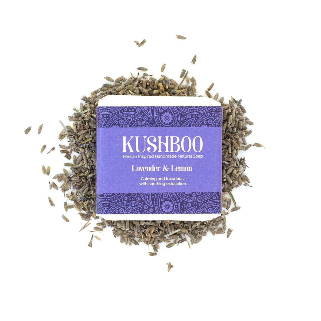 Kushboo Soap Bar - Lavender and Lemon BambooBeautiful Ltd 