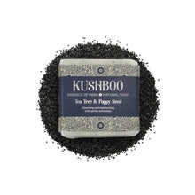 Load image into Gallery viewer, Kushboo Soap Bar - Tea Tree and Poppy Seed Bar Soap BambooBeautiful Ltd 