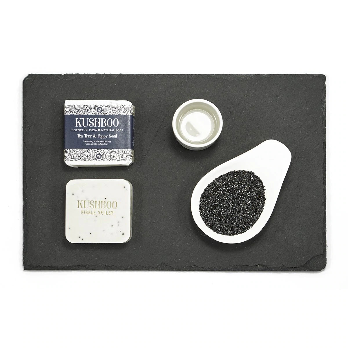 Kushboo Soap Bar - Tea Tree and Poppy Seed Bar Soap BambooBeautiful Ltd 