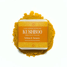 Load image into Gallery viewer, Kushboo Soap Bar - Verbana and Turmeric Bar Soap BambooBeautiful Ltd 