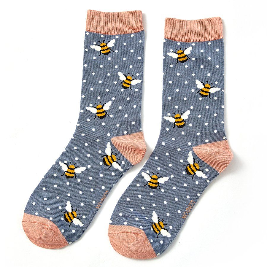 Ladies Bamboo Socks In a Box - Bumble Bees Socks BambooBeautiful Ltd 