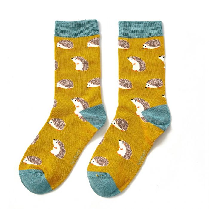 Ladies Bamboo Socks In a Box - Hedgehogs Socks BambooBeautiful Ltd 