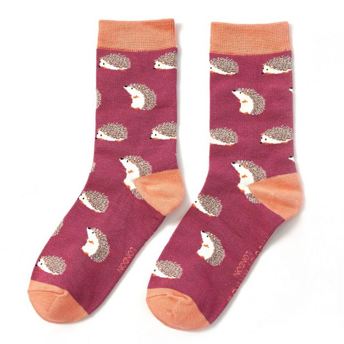 Ladies Bamboo Socks In a Box - Hedgehogs Socks BambooBeautiful Ltd 